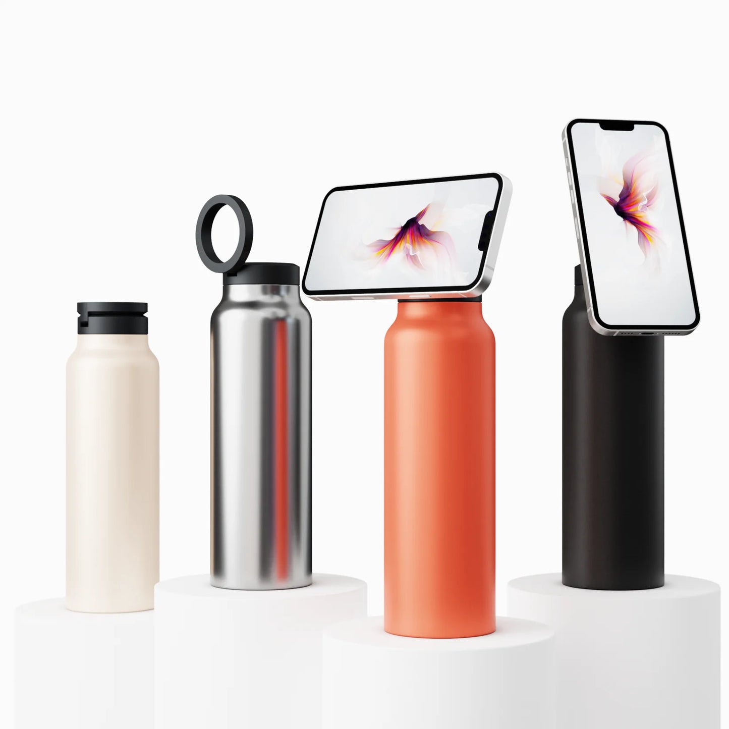 AquaStand® Water Bottle + Free Magnetic Sticker Ring